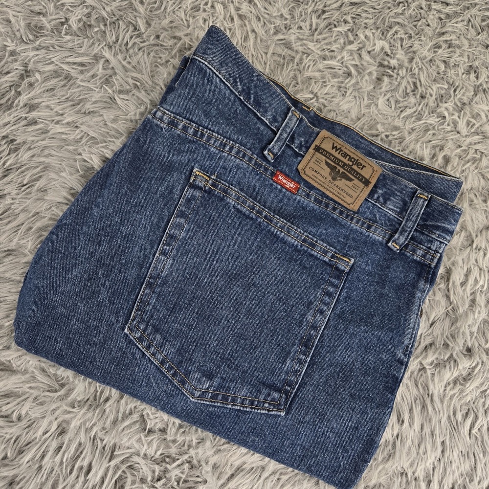 Wrangler Mens 48 Blue Relaxed Fit 606W4MS Denim Shorts